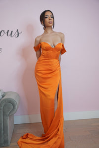 Bright And Flirty Satin Gown